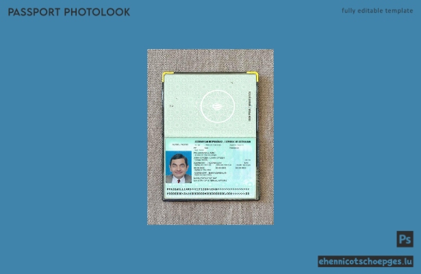 Beispielansicht des Fotos im aserbaidschanischen Reisepass Version 2